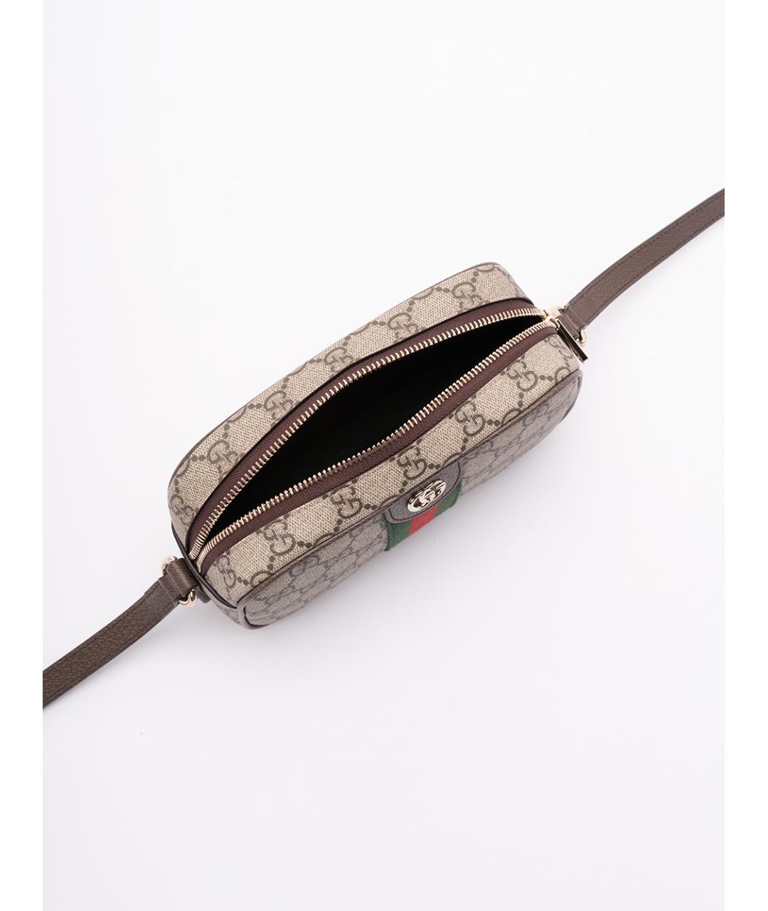 GUCCI Бежевая сумка через плечо из искусственной кожи, фото 5