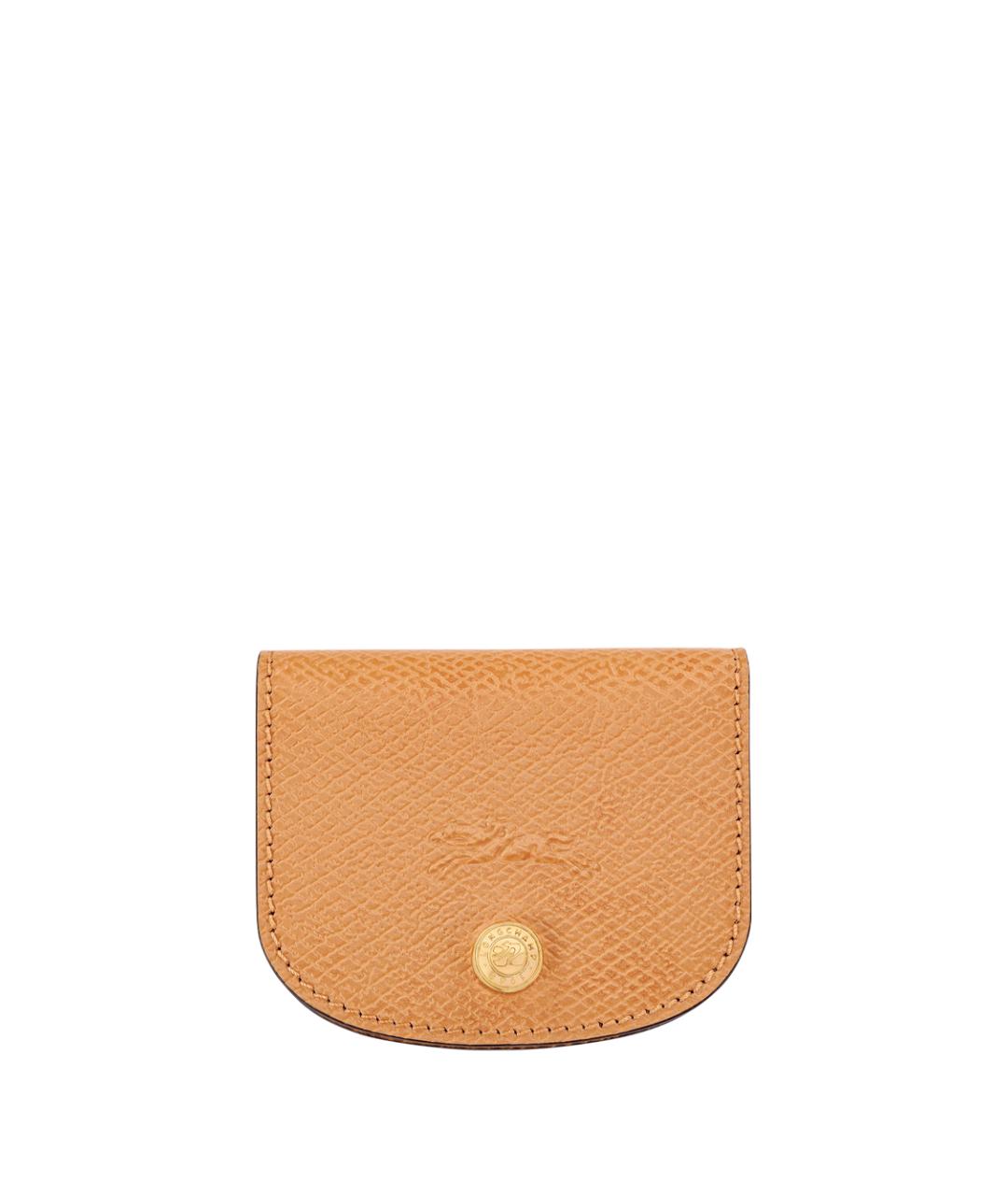 LONGCHAMP Бежевый кожаный кошелек, фото 1