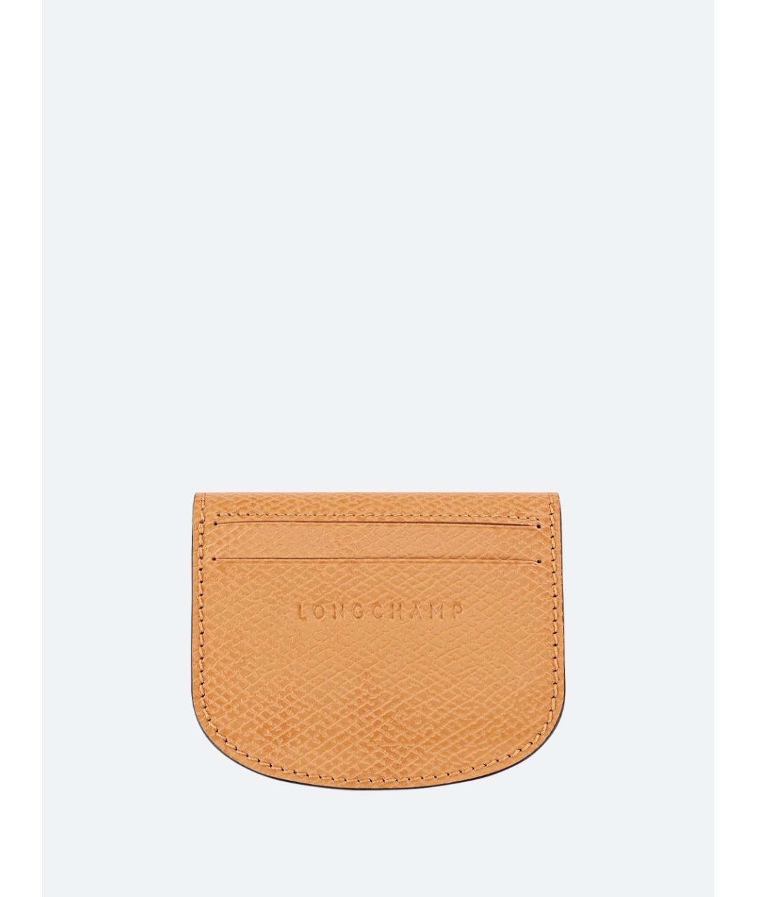 LONGCHAMP Бежевый кожаный кошелек, фото 2