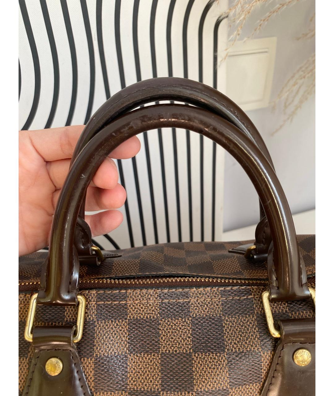 LOUIS VUITTON Коричневая сумка с короткими ручками, фото 5