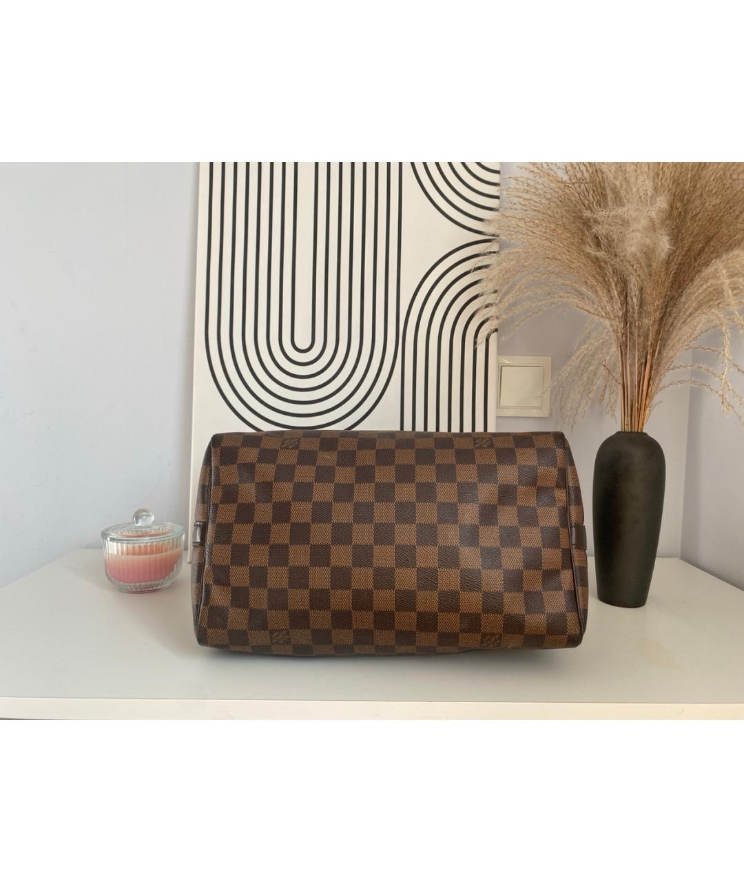 LOUIS VUITTON Коричневая сумка с короткими ручками, фото 3