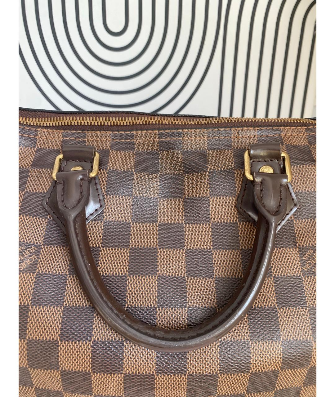 LOUIS VUITTON Коричневая сумка с короткими ручками, фото 4