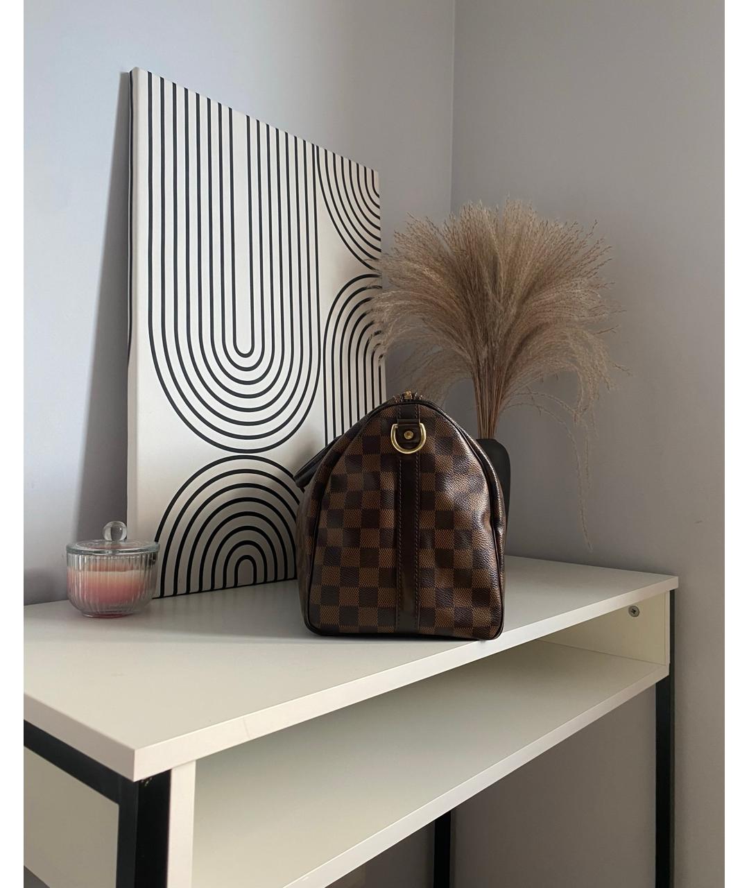 LOUIS VUITTON Коричневая сумка с короткими ручками, фото 2