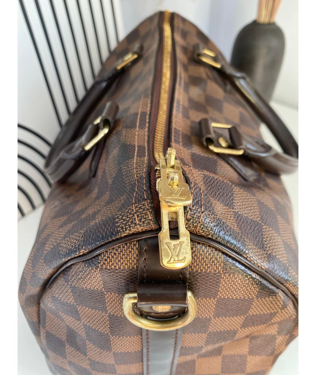 LOUIS VUITTON Коричневая сумка с короткими ручками, фото 7