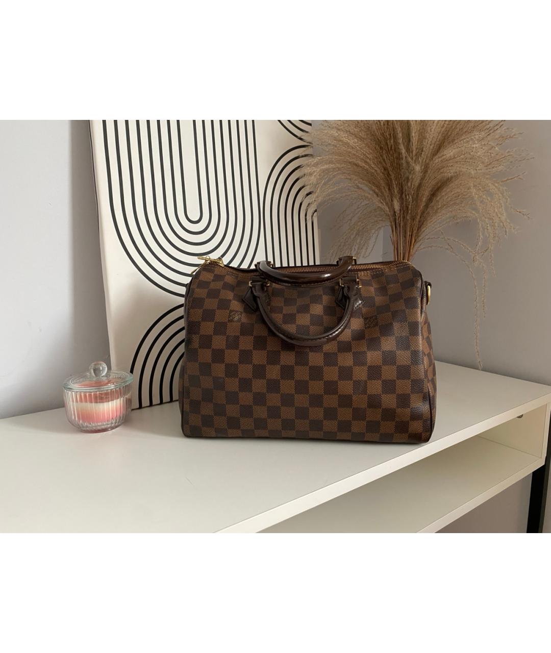 LOUIS VUITTON Коричневая сумка с короткими ручками, фото 9