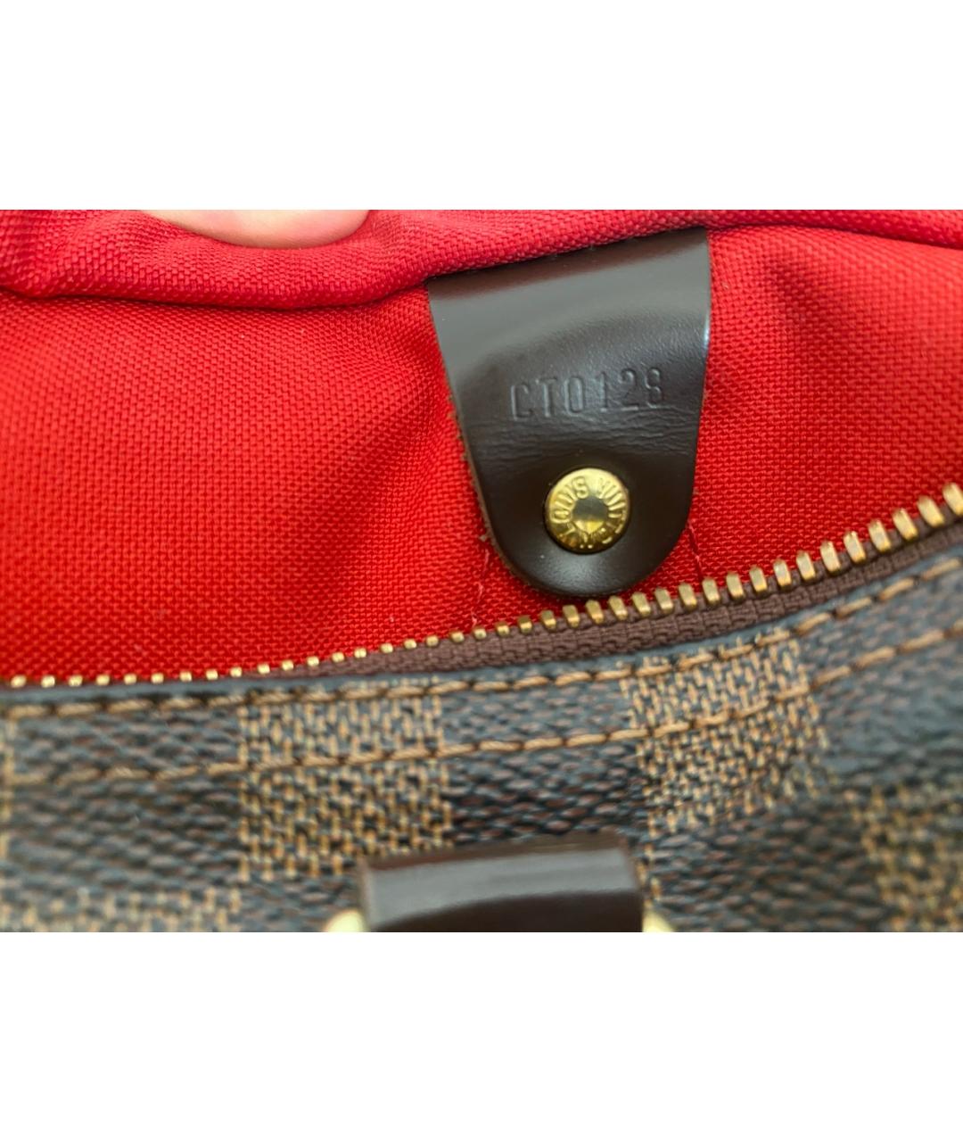 LOUIS VUITTON Коричневая сумка с короткими ручками, фото 8
