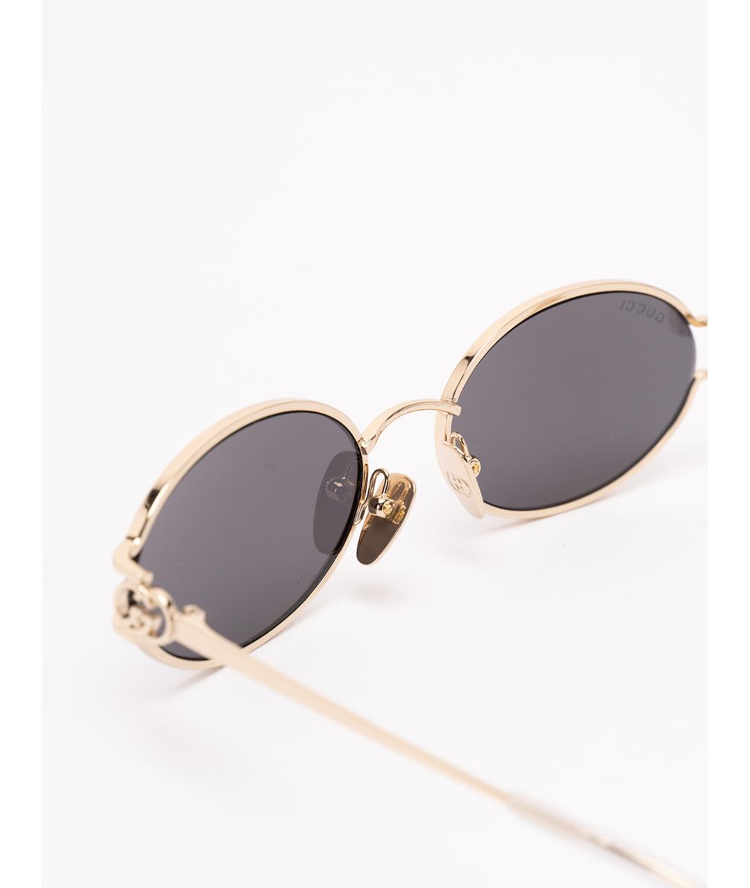 GUCCI Серые металлические солнцезащитные очки, фото 3