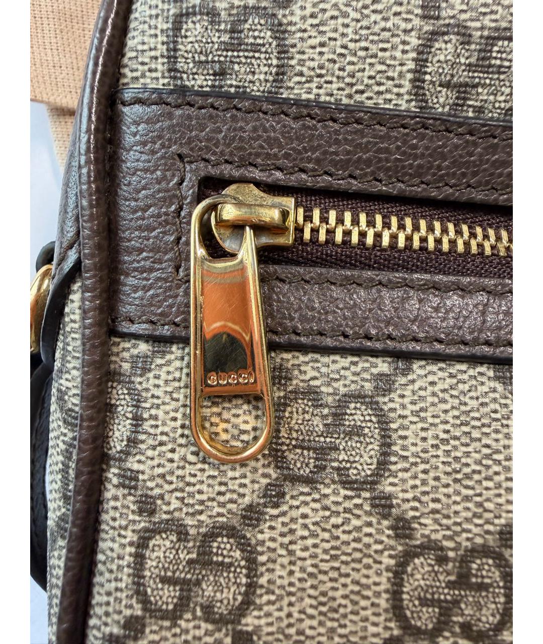GUCCI Коричневая сумка через плечо из искусственной кожи, фото 6