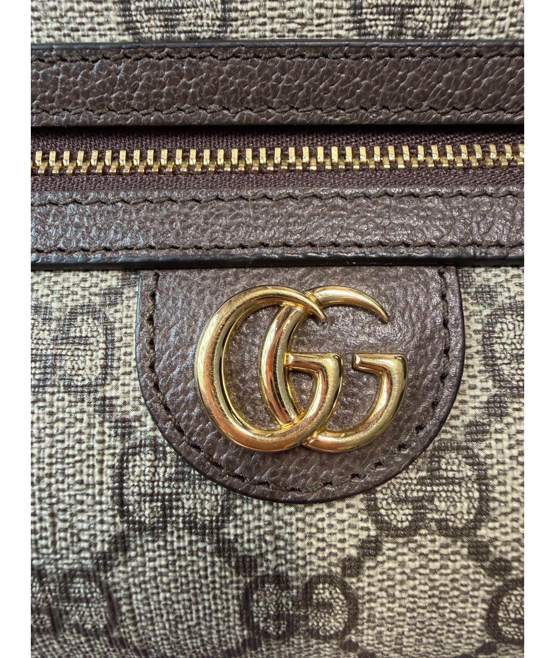 GUCCI Коричневая сумка через плечо из искусственной кожи, фото 7