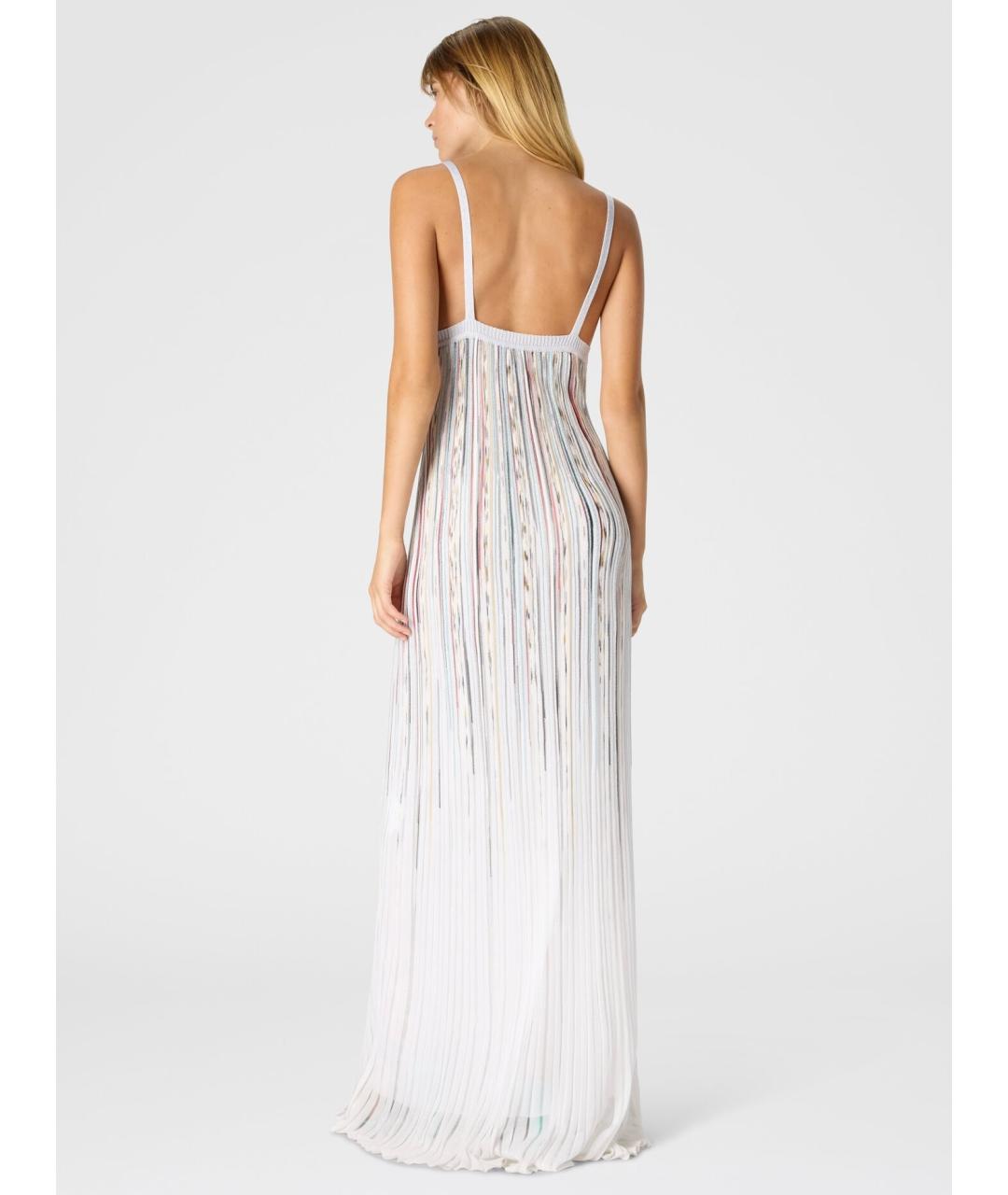 MISSONI Белое вискозное коктейльное платье, фото 7