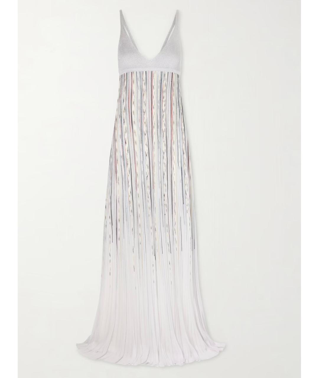 MISSONI Белое вискозное коктейльное платье, фото 10