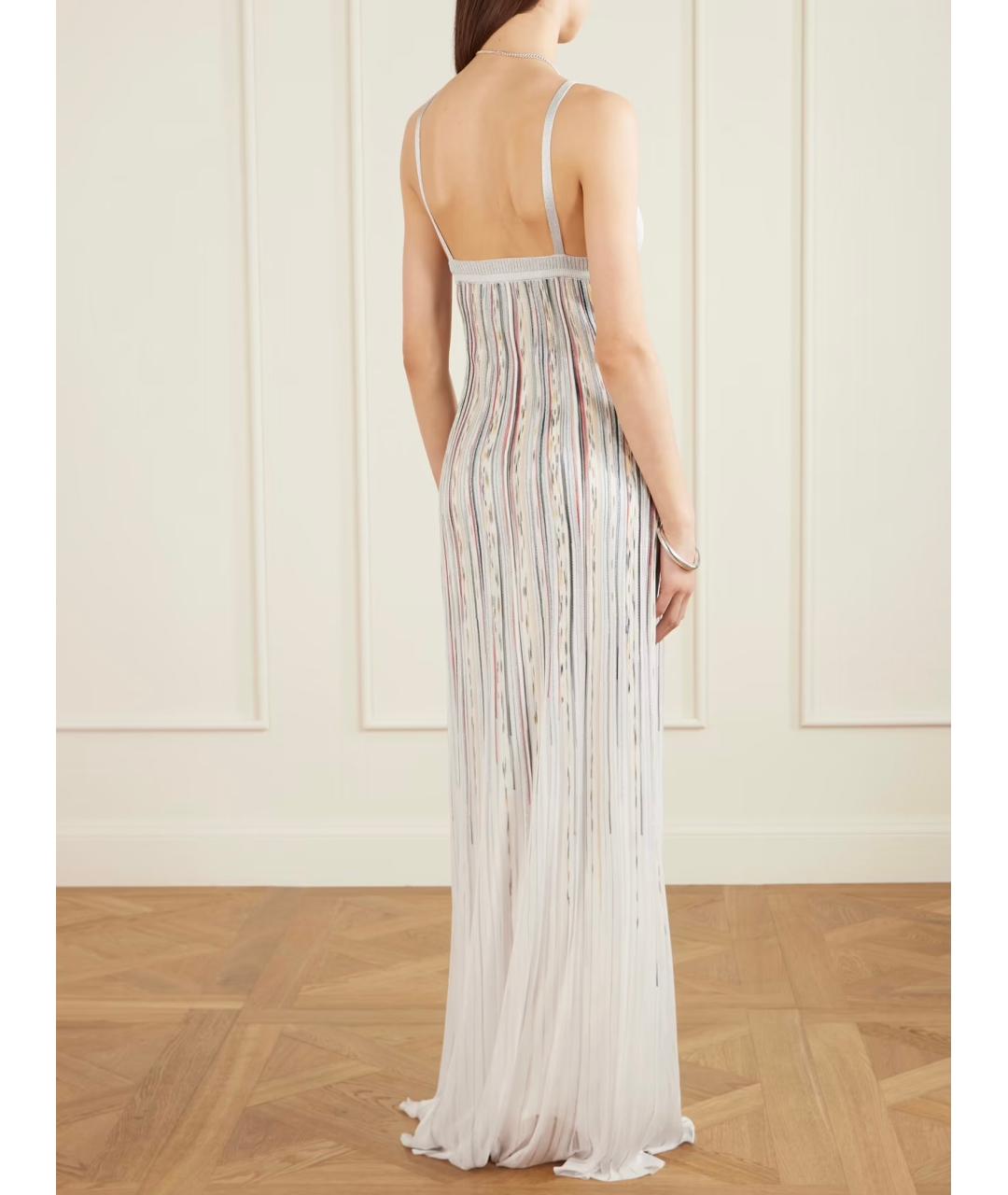 MISSONI Белое вискозное коктейльное платье, фото 9