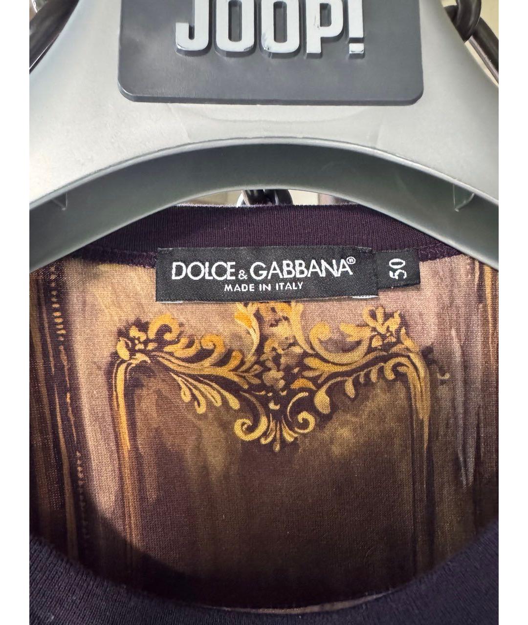 DOLCE&GABBANA Мульти хлопковая футболка, фото 3