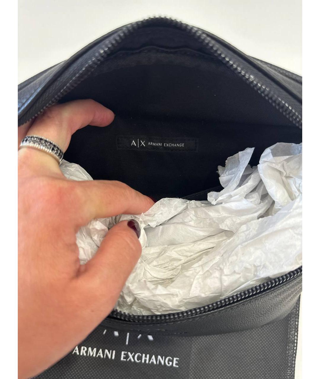 ARMANI EXCHANGE Черная поясная сумка, фото 8