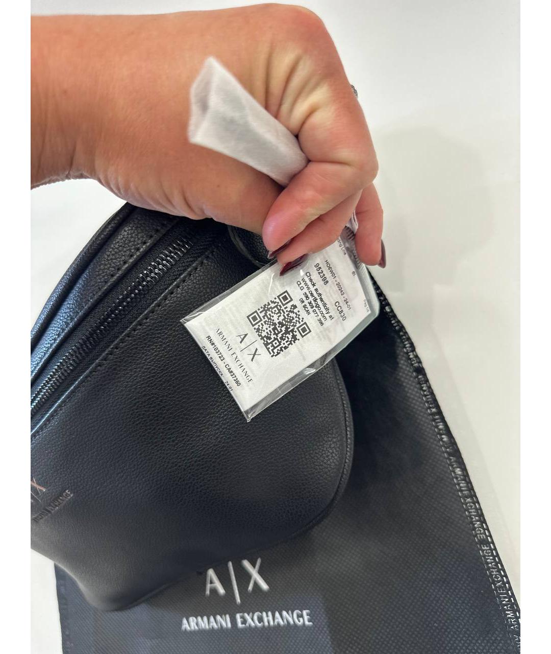 ARMANI EXCHANGE Черная поясная сумка, фото 7