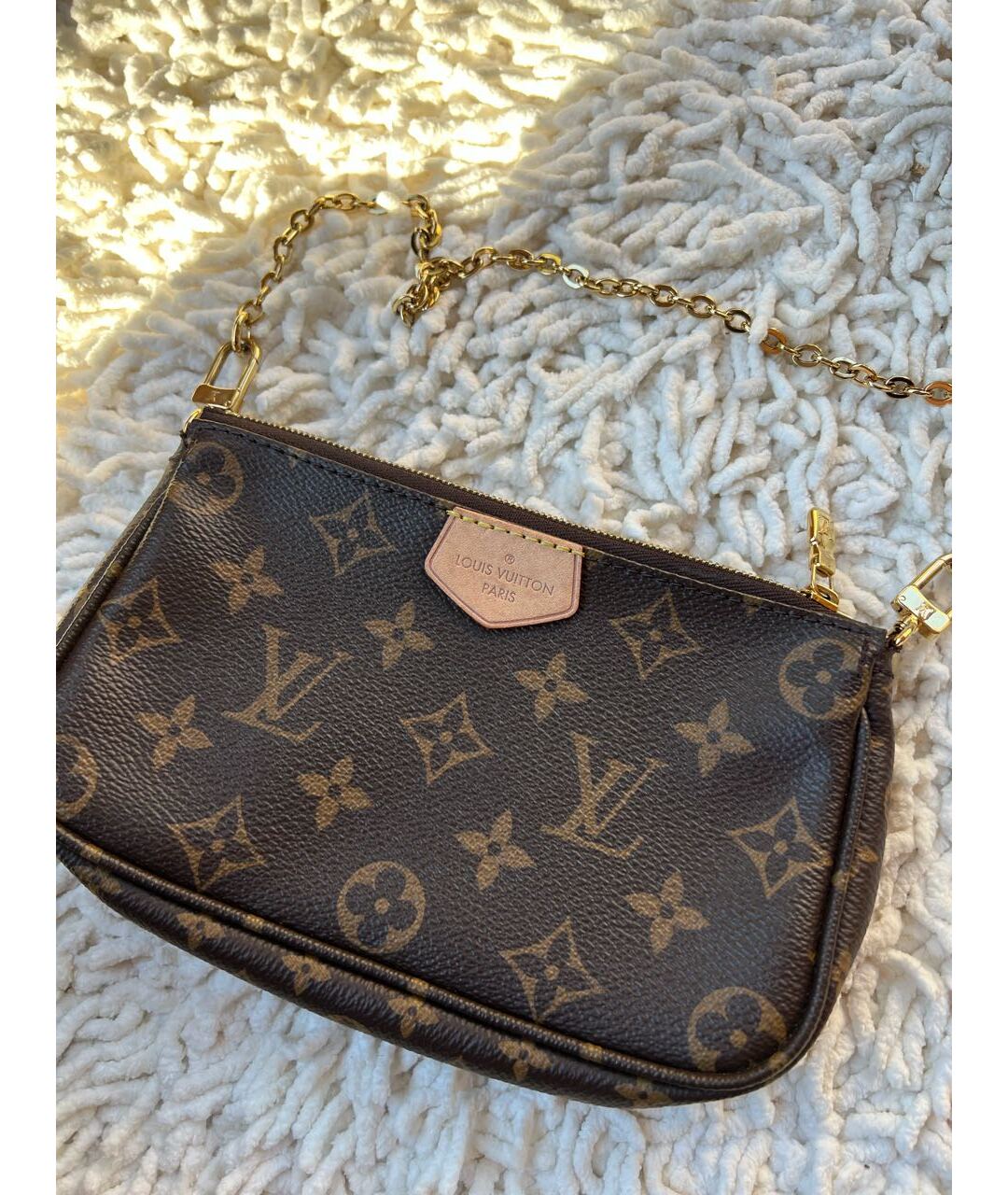 LOUIS VUITTON Хаки кожаная сумка тоут, фото 4