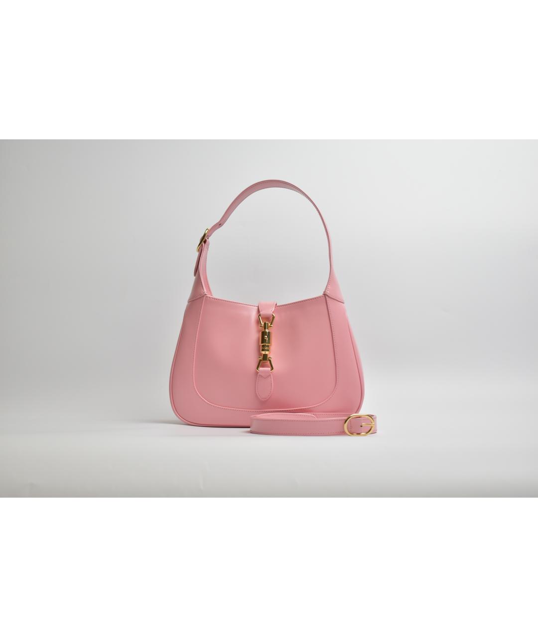 GUCCI Розовая кожаная сумка с короткими ручками, фото 10