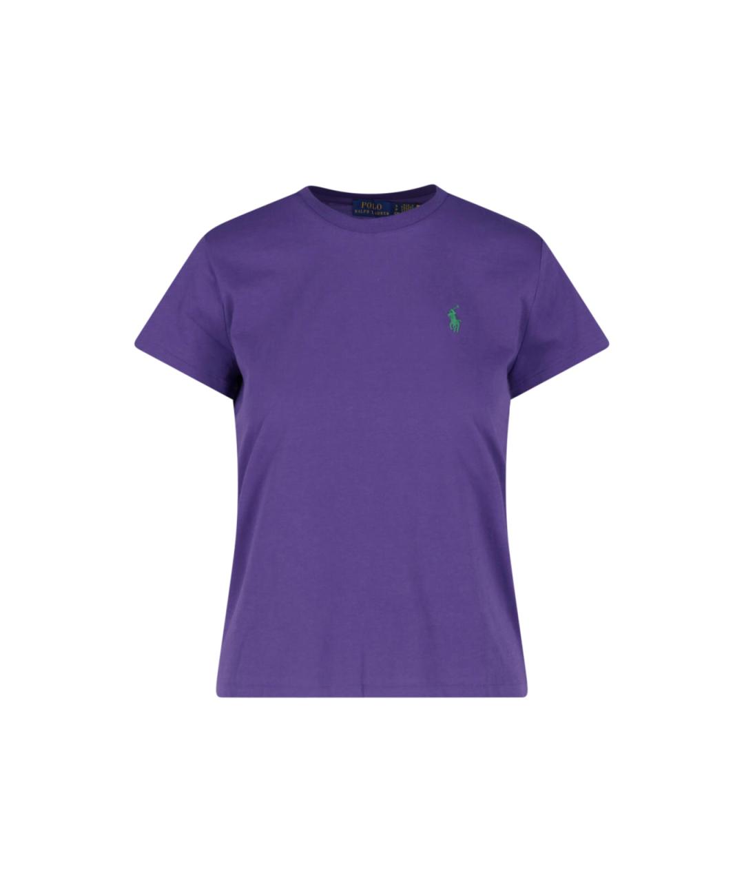 POLO RALPH LAUREN Фиолетовая хлопковая футболка, фото 1