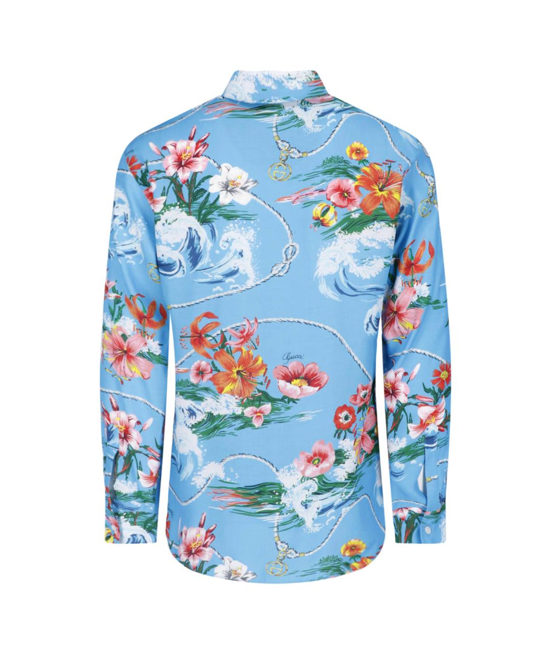 GUCCI Голубая кэжуал рубашка, фото 2