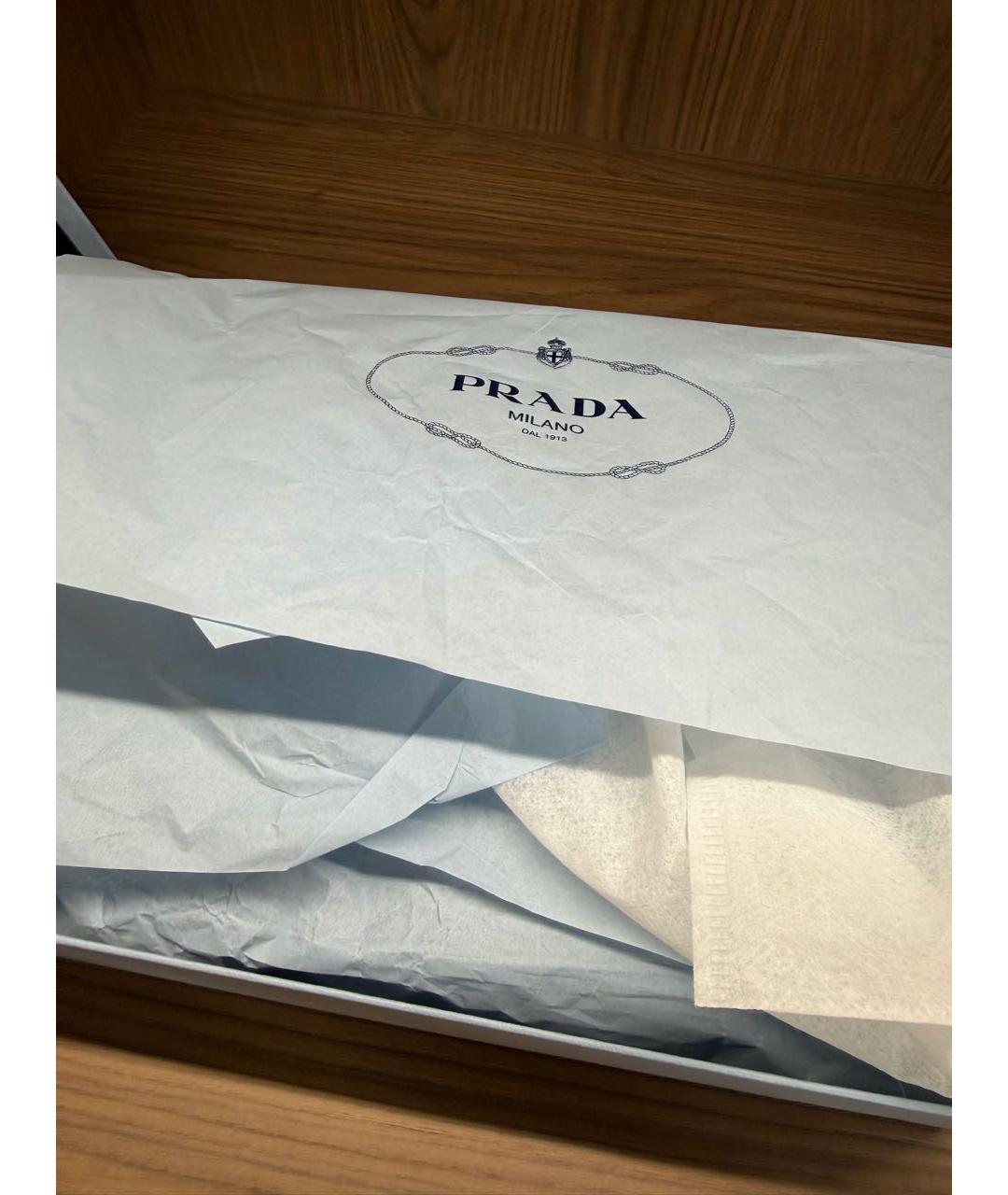 PRADA Серые кожаные туфли, фото 5