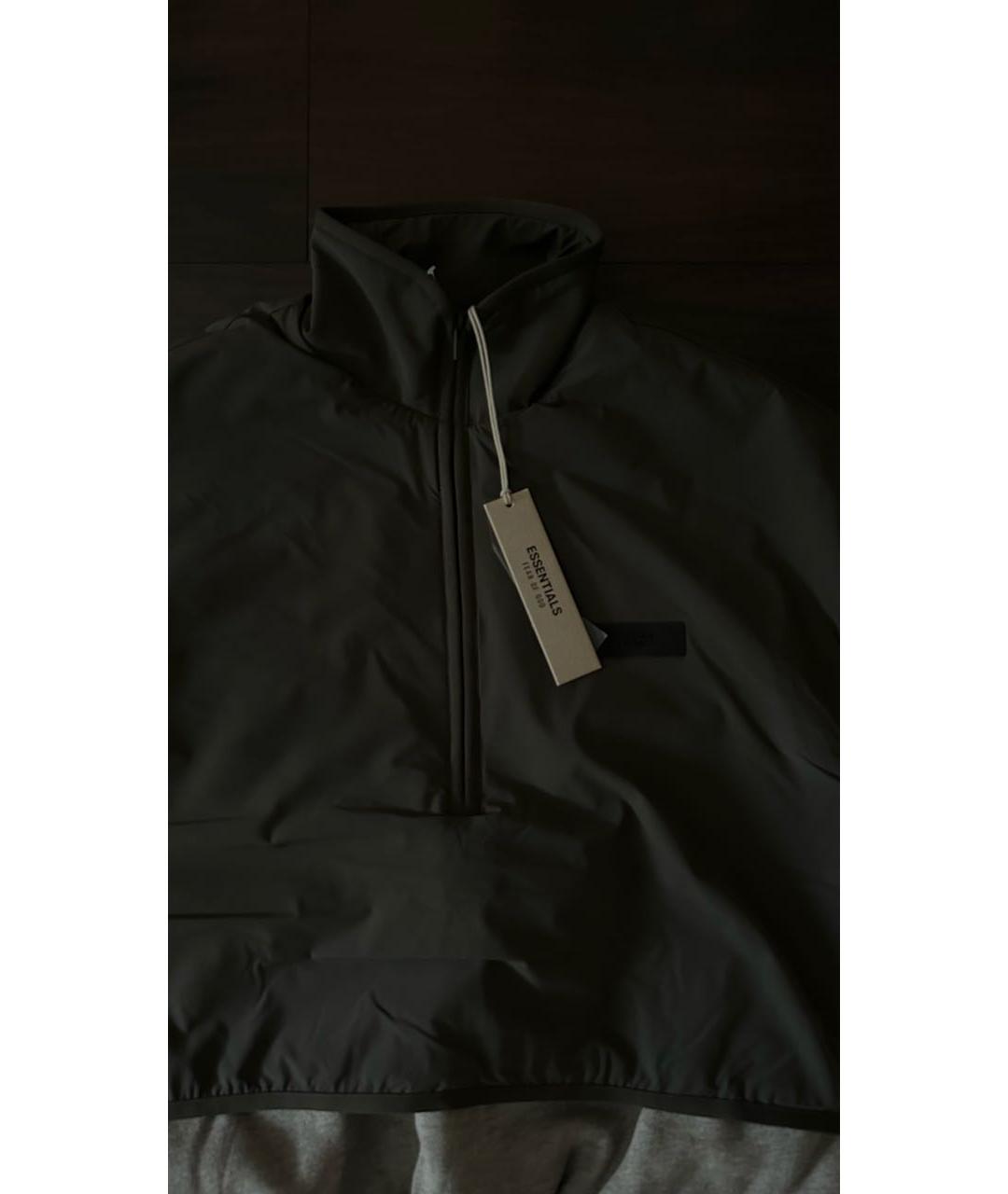 FEAR OF GOD ESSENTIALS Антрацитовый хлопко-эластановый жилет, фото 2