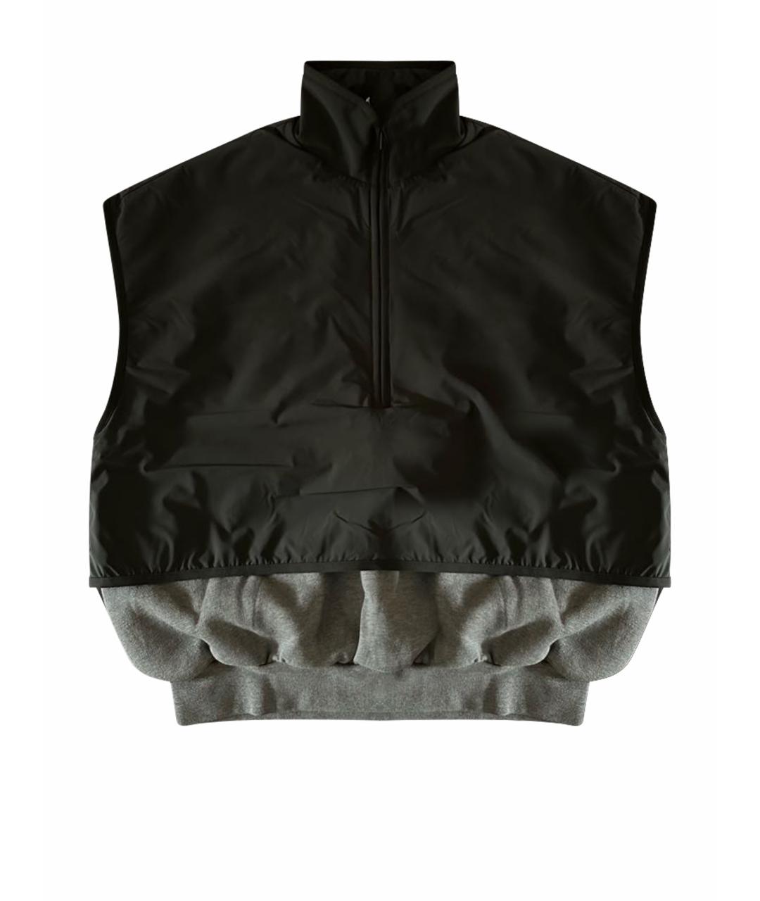 FEAR OF GOD ESSENTIALS Антрацитовый хлопко-эластановый жилет, фото 1