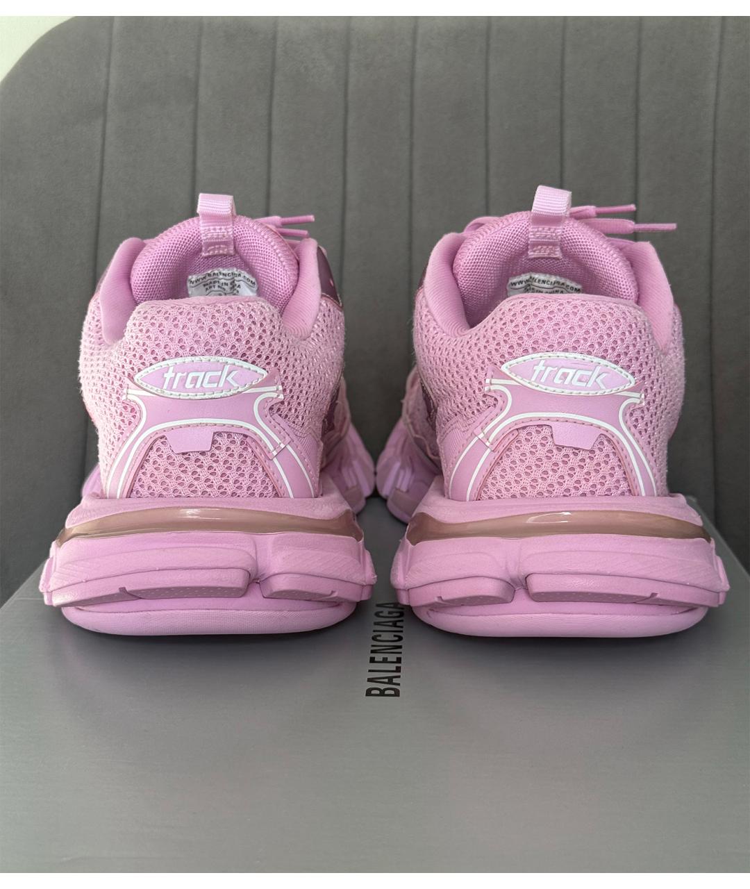 BALENCIAGA Розовые текстильные кроссовки, фото 5