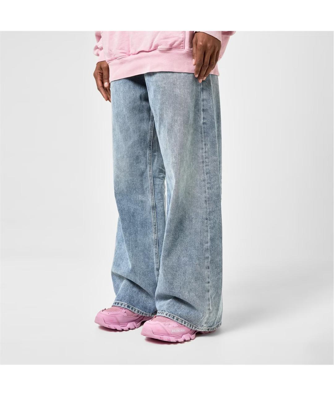 BALENCIAGA Розовые текстильные кроссовки, фото 9