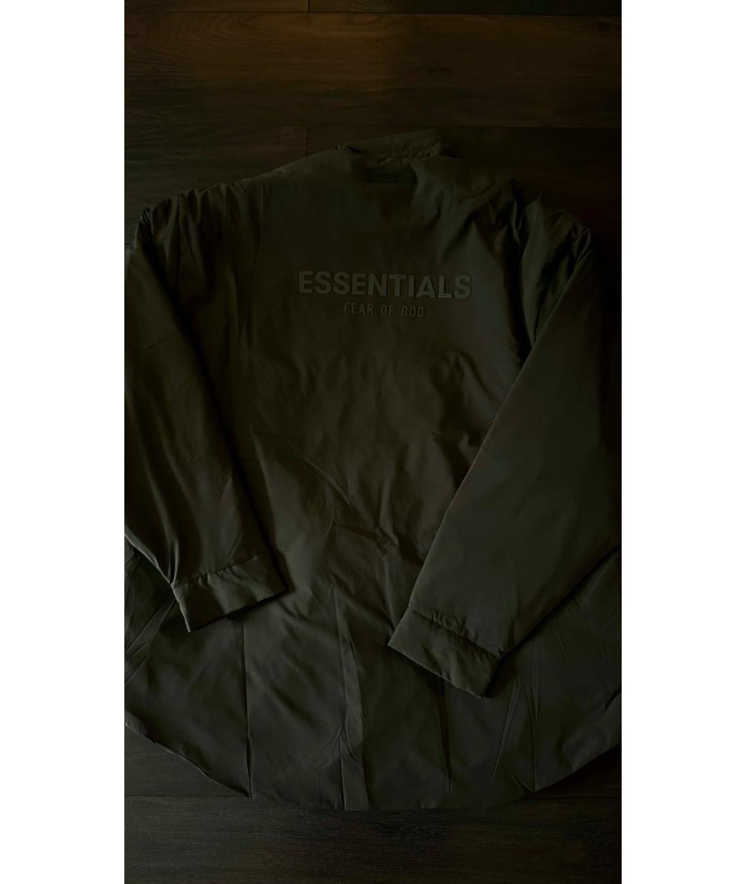 FEAR OF GOD ESSENTIALS Хаки полиэстеровая парка, фото 3