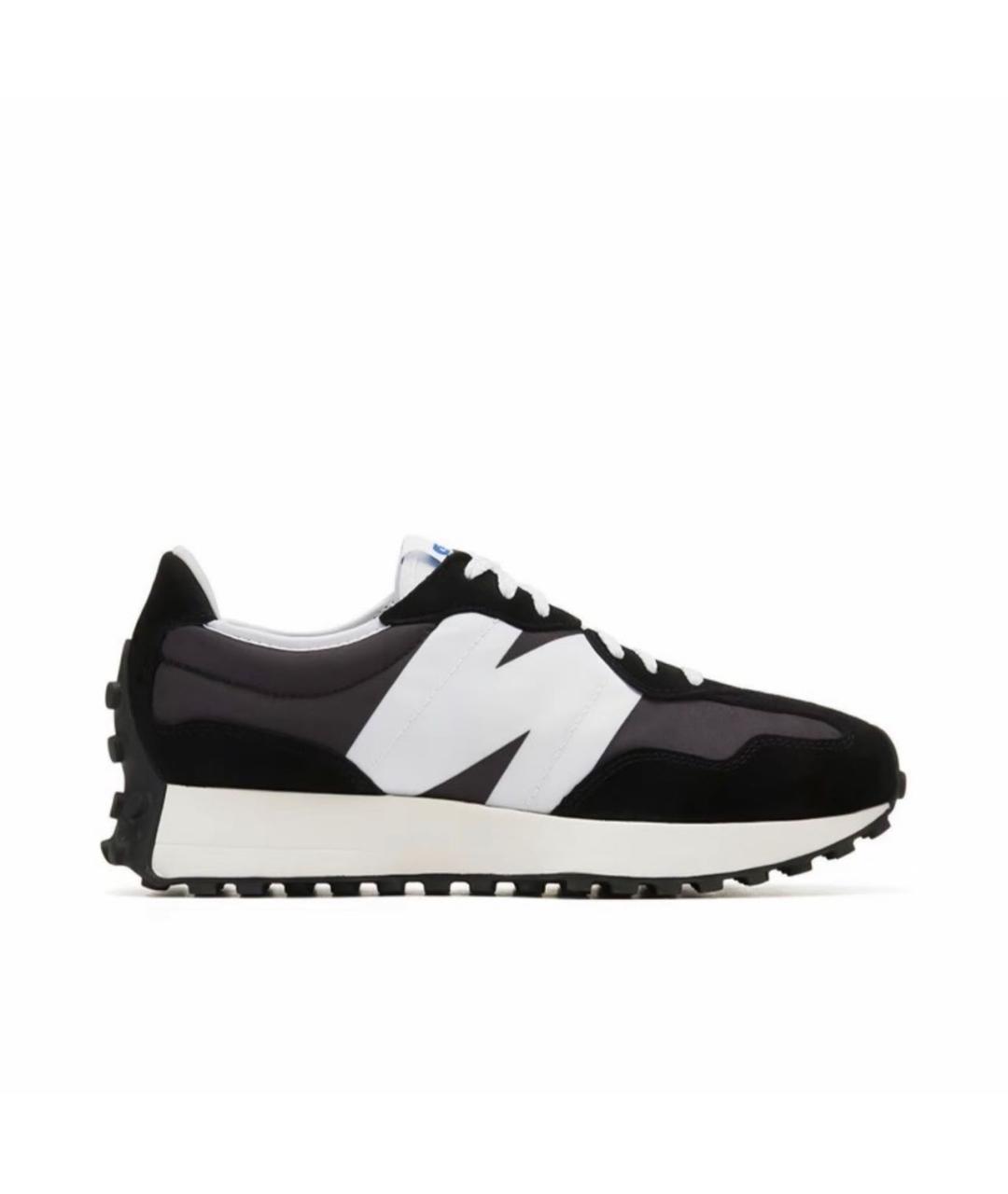 NEW BALANCE Черные замшевые низкие кроссовки / кеды, фото 1