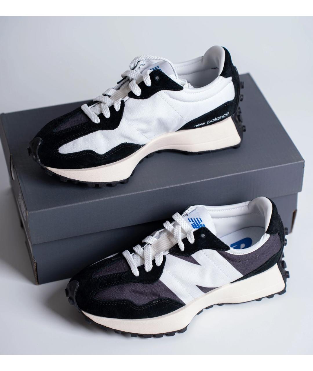 NEW BALANCE Черные замшевые низкие кроссовки / кеды, фото 6