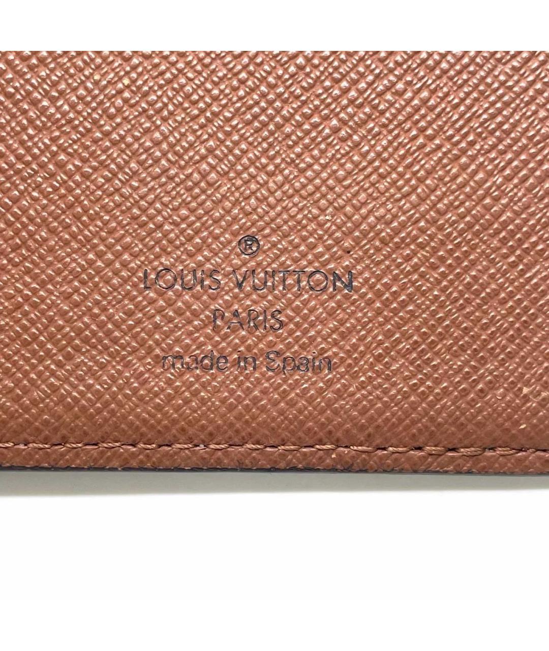 LOUIS VUITTON Коричневый кошелек, фото 4