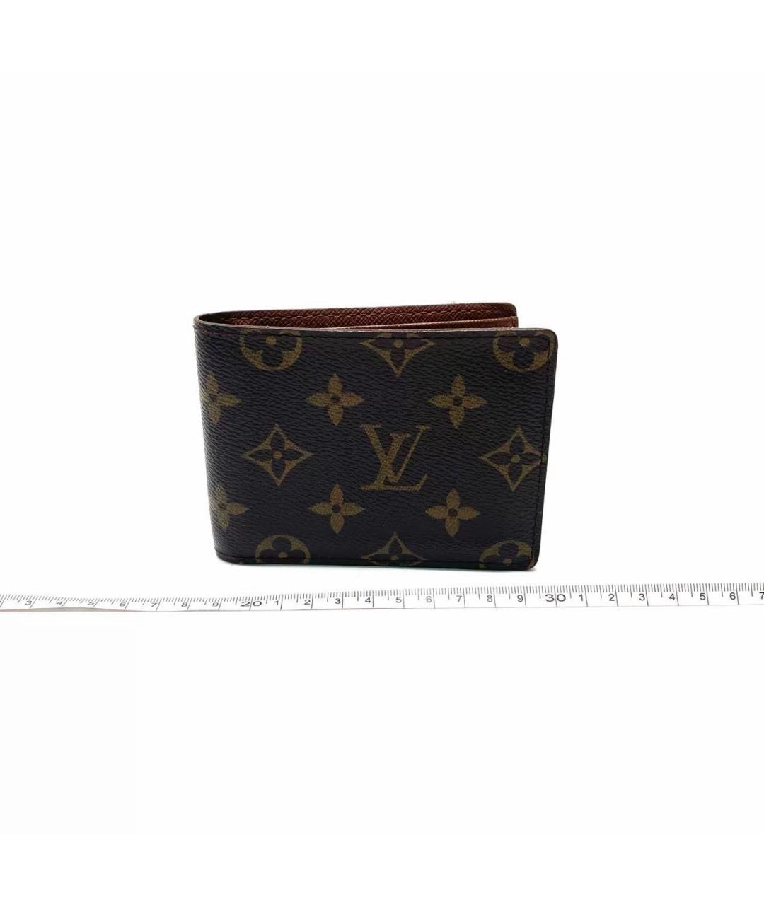 LOUIS VUITTON Коричневый кошелек, фото 6
