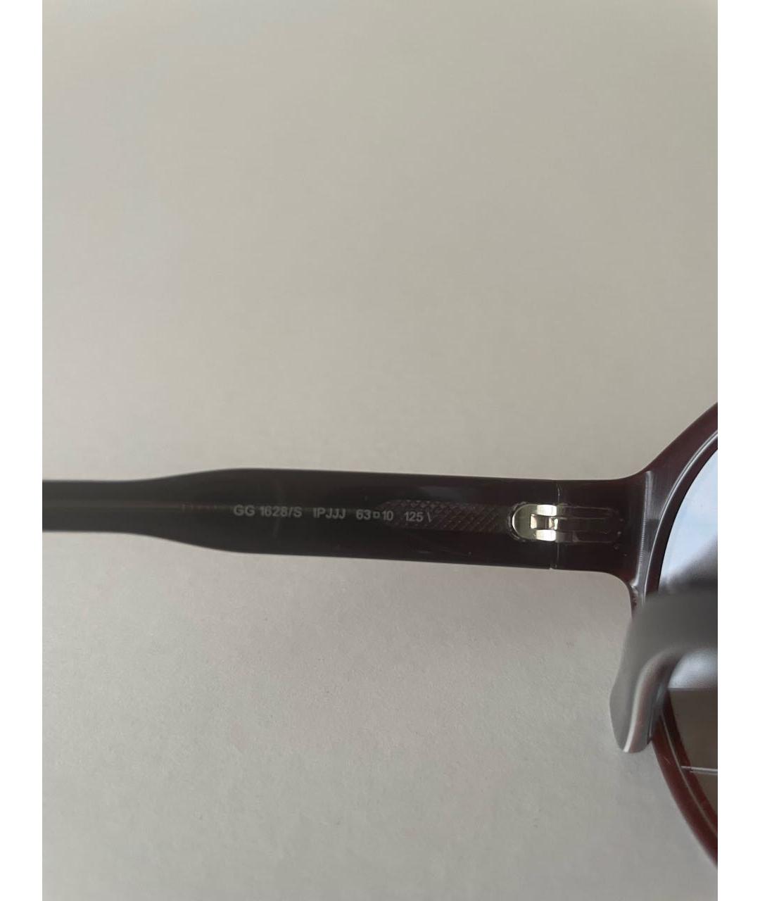 GUCCI Серые пластиковые солнцезащитные очки, фото 8