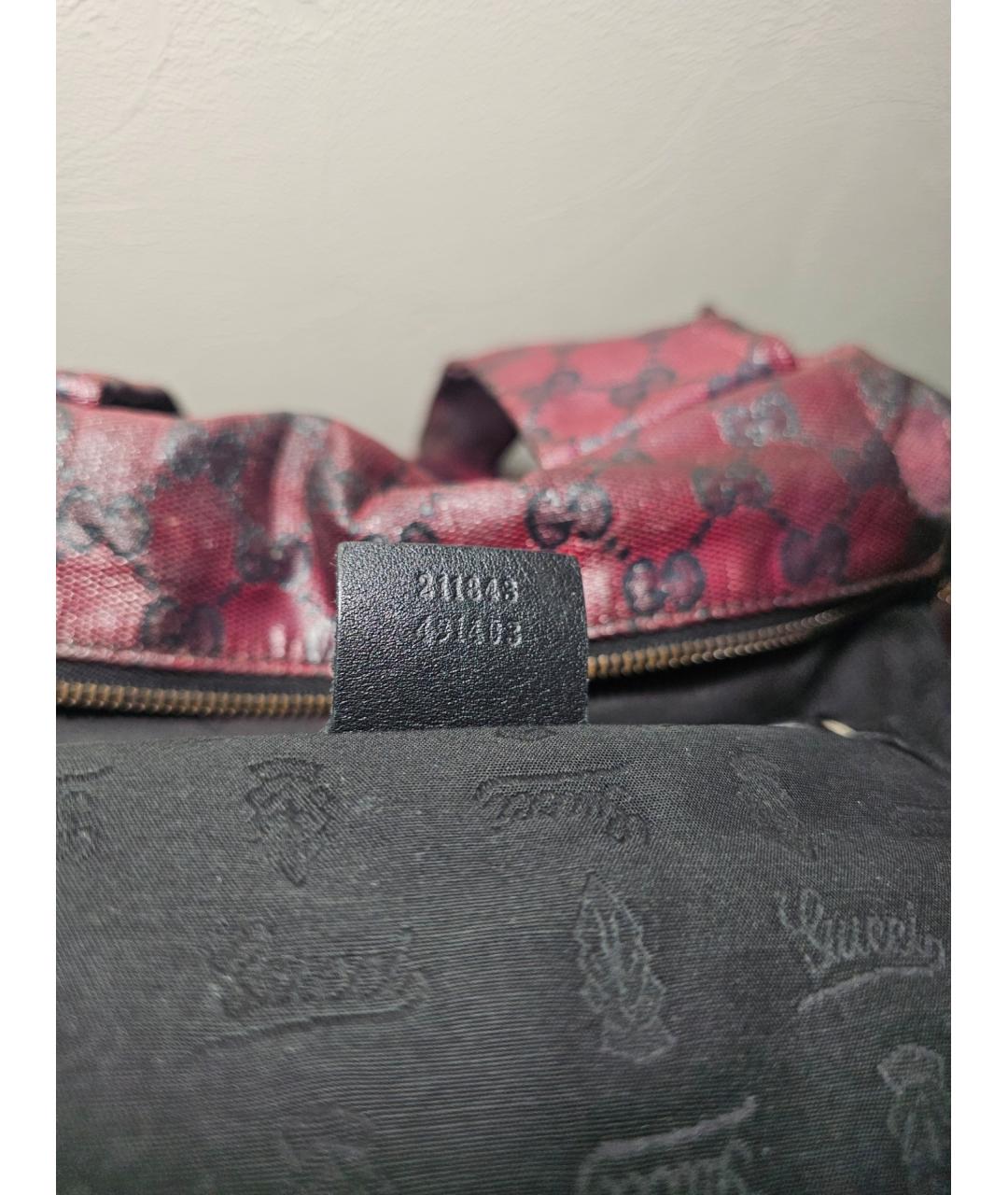GUCCI Бордовая сумка тоут, фото 7