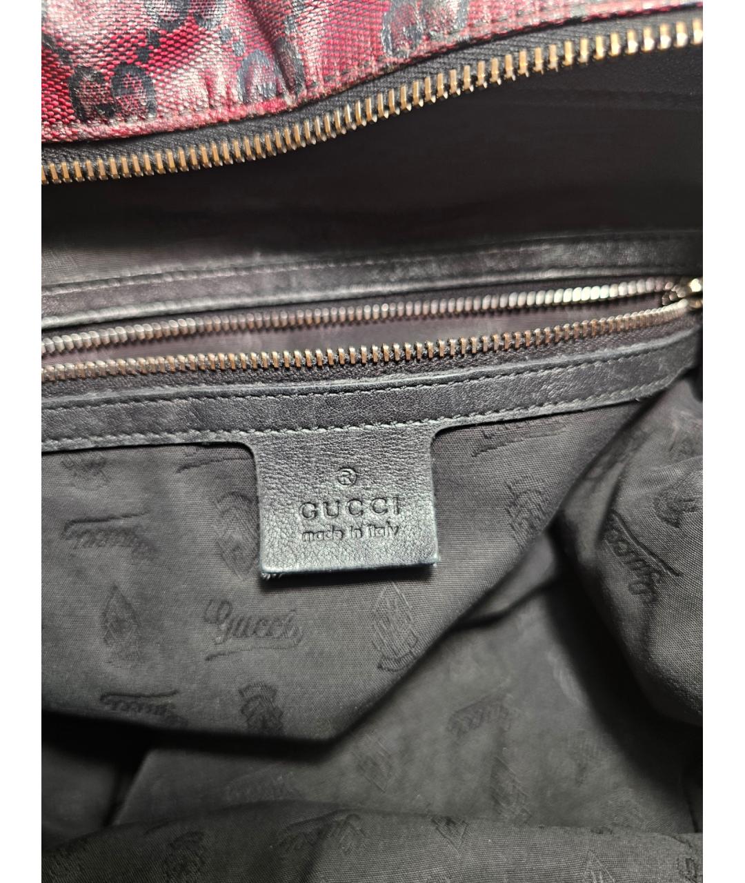 GUCCI Бордовая сумка тоут, фото 6
