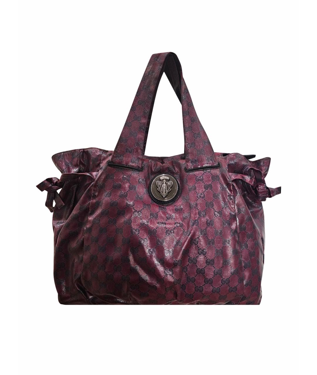 GUCCI Бордовая сумка тоут, фото 1