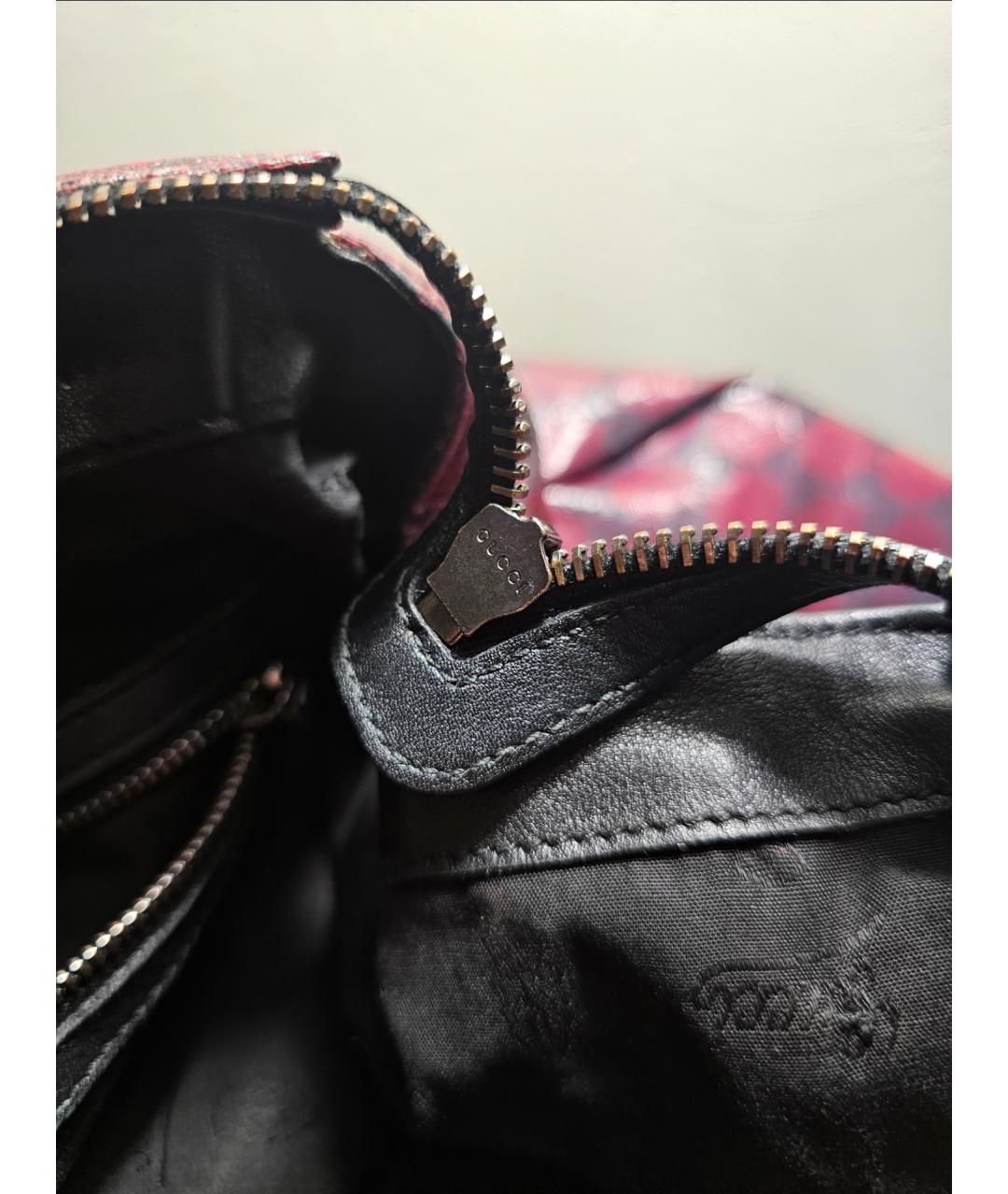 GUCCI Бордовая сумка тоут, фото 8