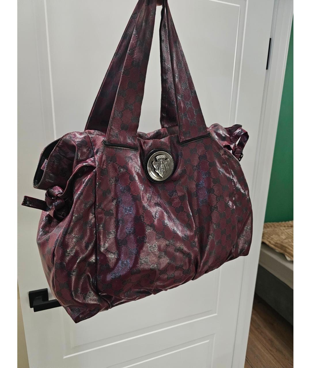 GUCCI Бордовая сумка тоут, фото 2