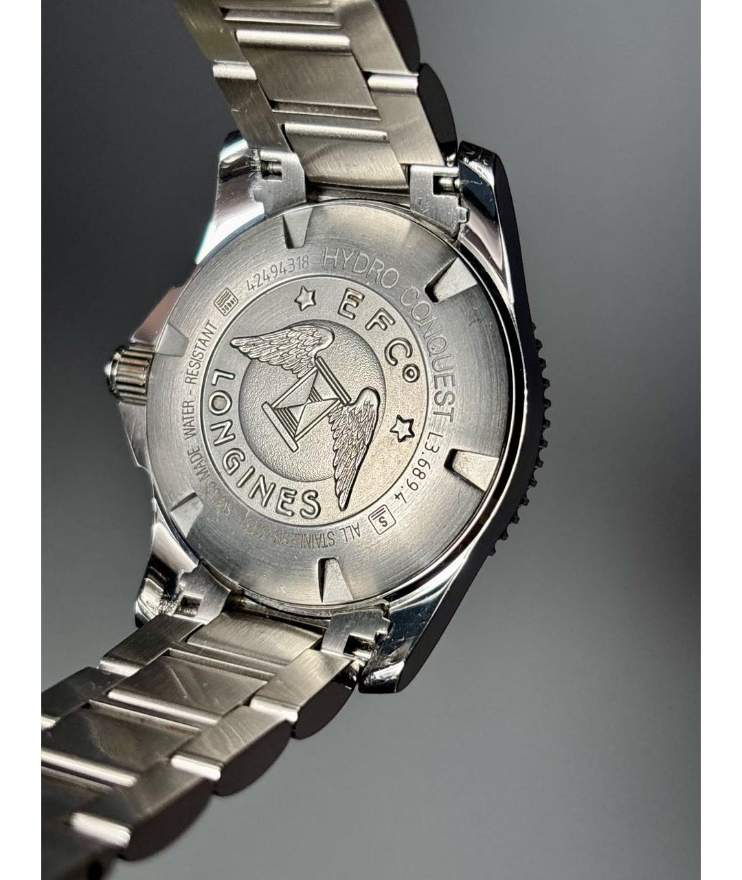 LONGINES Серые стальные часы, фото 2