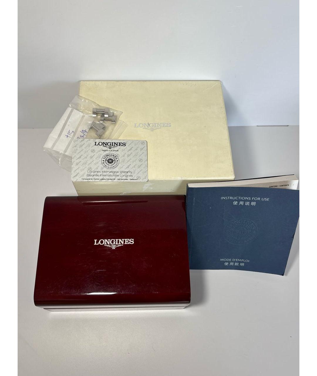 LONGINES Серые стальные часы, фото 4