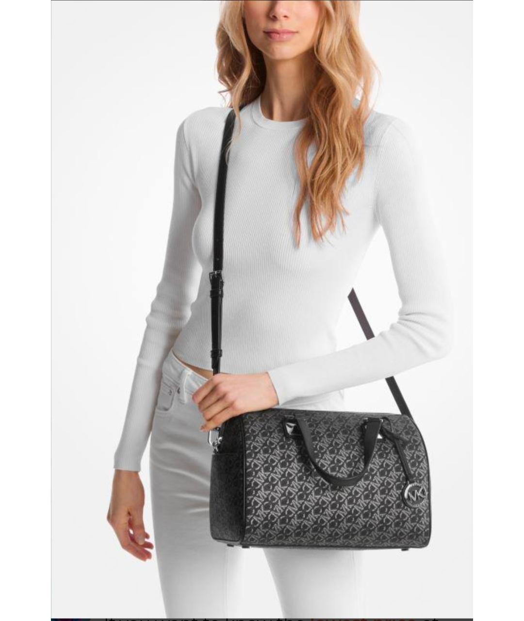 MICHAEL KORS Черная сумка с короткими ручками, фото 2