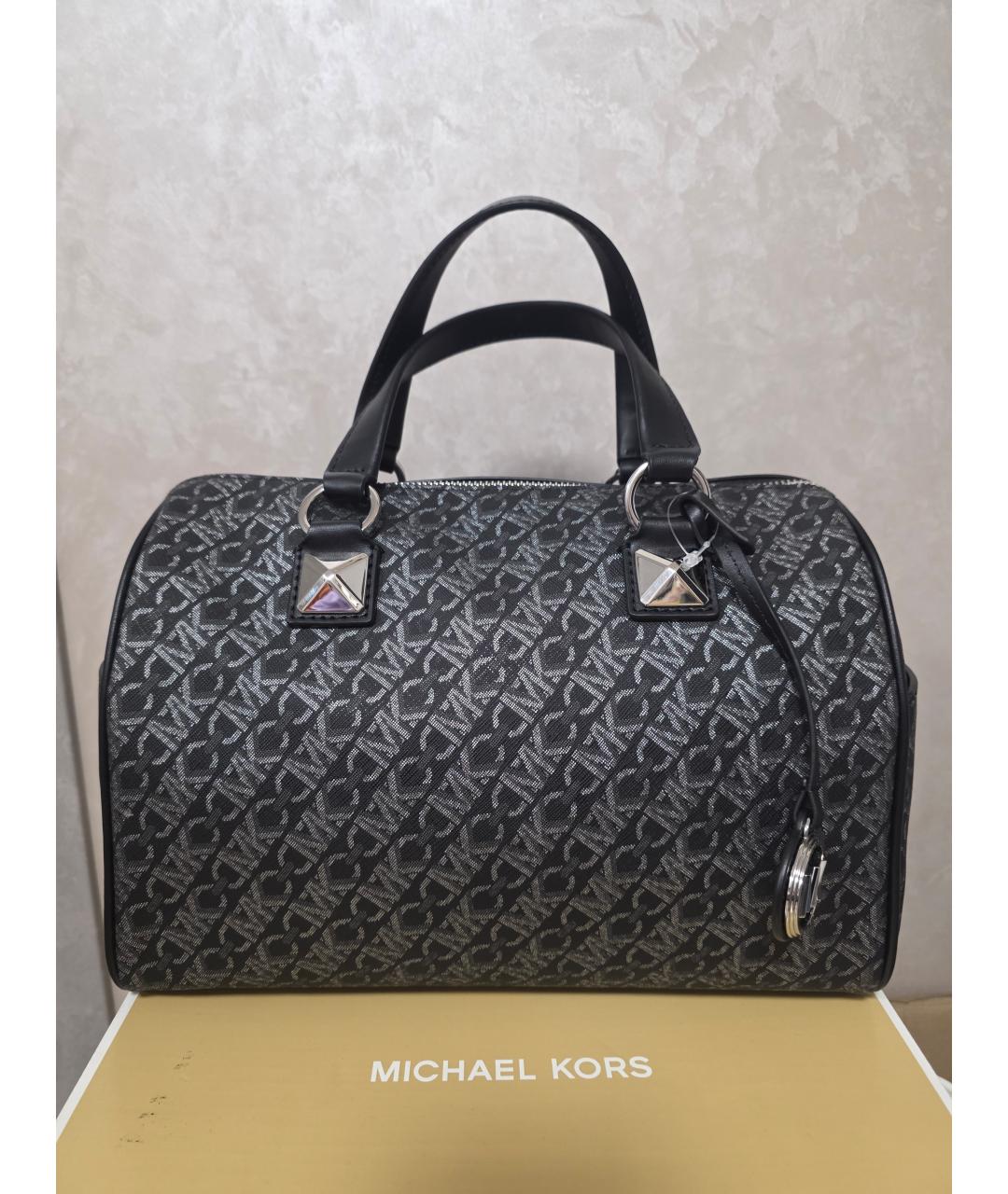 MICHAEL KORS Черная сумка с короткими ручками, фото 5