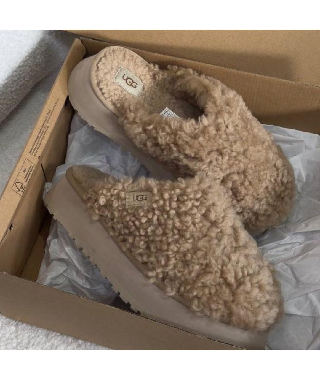 UGG Бежевые сабо, фото 2