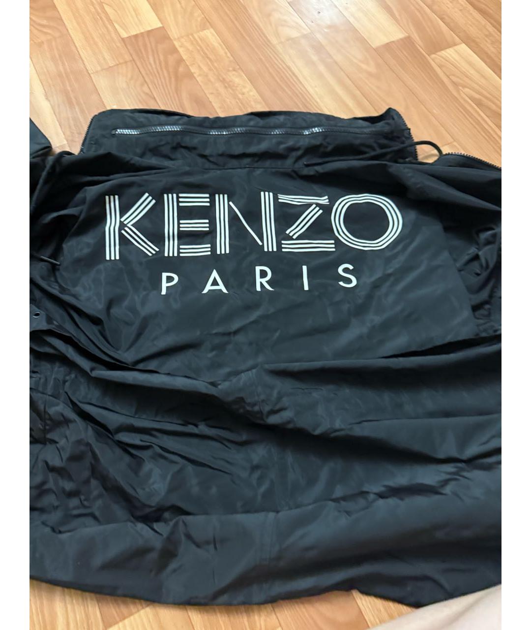 KENZO Черная полиэстеровая куртка, фото 5