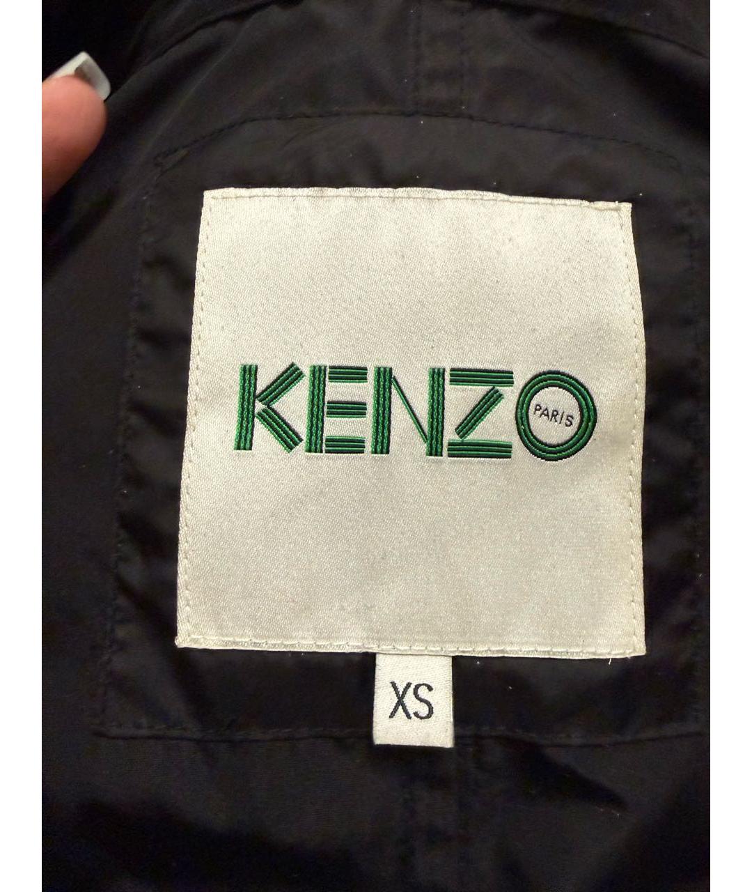 KENZO Черная полиэстеровая куртка, фото 6