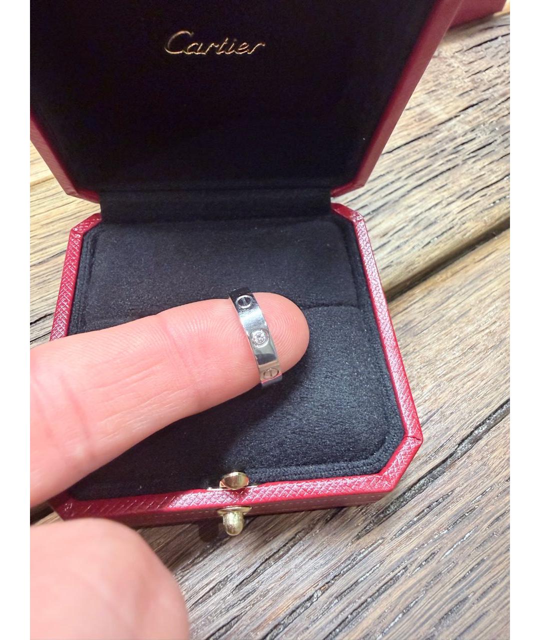 CARTIER Серебряное кольцо из белого золота, фото 3