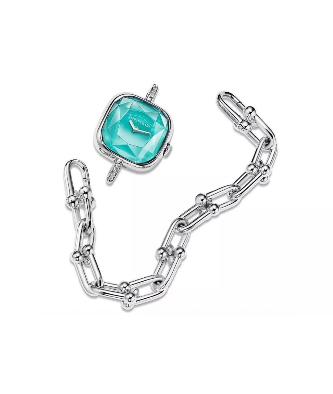 TIFFANY&CO Бирюзовые серебряные часы, фото 2