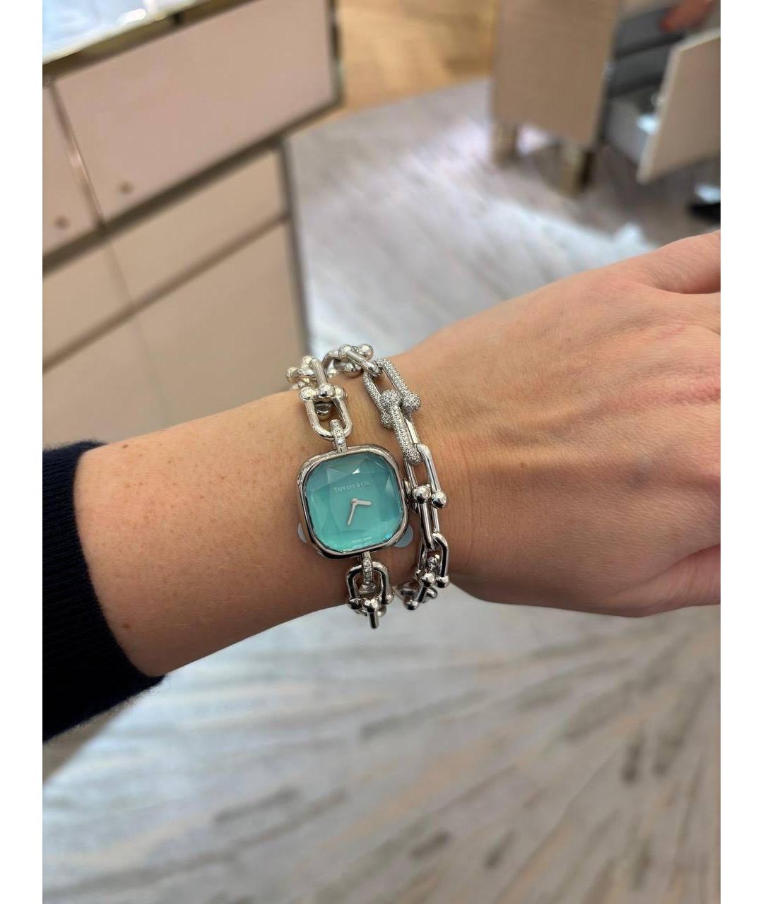 TIFFANY&CO Бирюзовые серебряные часы, фото 4