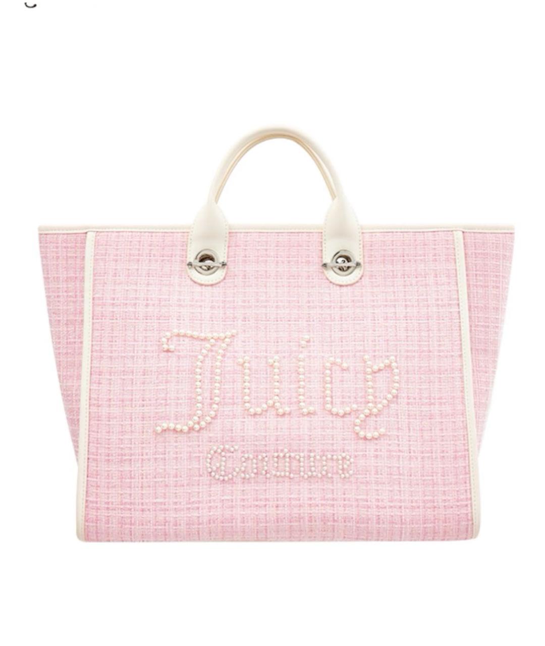 JUICY COUTURE Розовая сумка тоут, фото 6